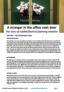 A stranger in the office next door 